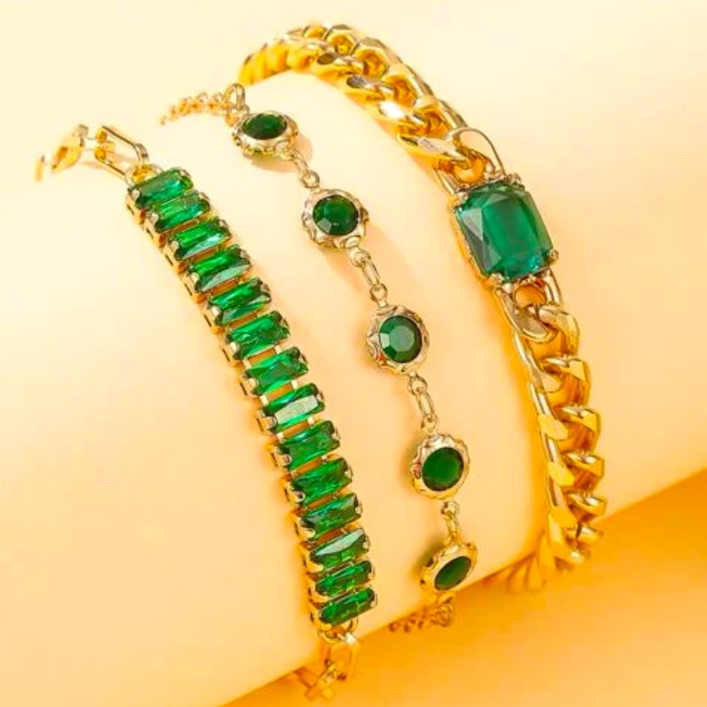 Cubic Zirconia Bracelet Set